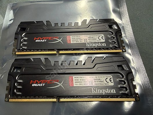 kingston 16G 2Rx8 PC4-2400R-UB1-11 中古美品 Kingston 16GB (2x8GB) HyperX Beast DDR3 2400MHz CL11 XMP Ram