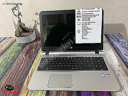 HP / HP ProBook 450 G3 i5 6. Nesil 8 GB RAM 128 GB SSD 2. el