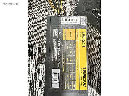 5 ADET EVEREST 1650WATT POWER SUPPLY - Güç Kaynağı ve Tüm Masaüstü Bilgisayar Parçaları sahibinden.com'da