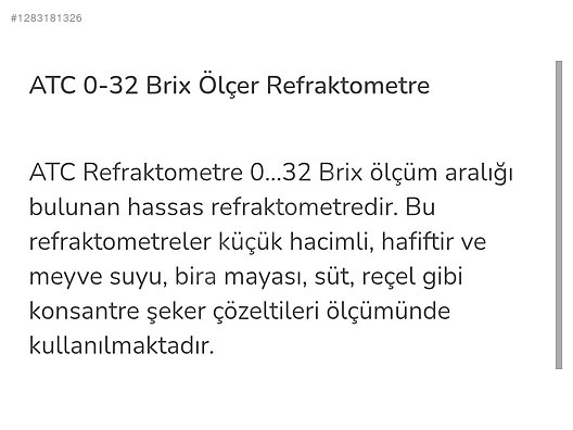 Used & Brand New Items / Electronics / Diagnostic & Test Devices / Refractometer