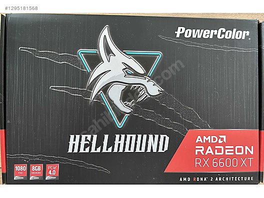 RX 6600XT POWERCOLOR HELL HOUND 8 GB TEMİZ EKRAN KARTI RX6600 XT ...