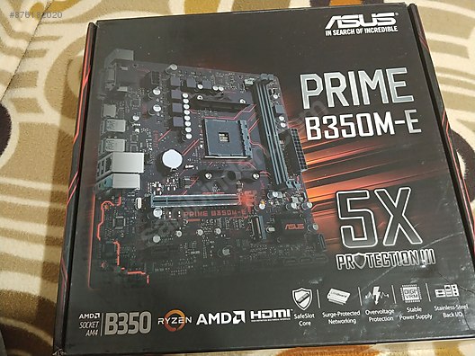 Kutulu Asus Prime B350m E Am4 Anakart At Sahibinden Com 876182020