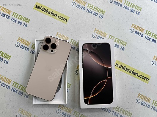 Resim Apple iPhone 16 Pro Max İkinci El TR | 512 GB | Çöl Titanyum 