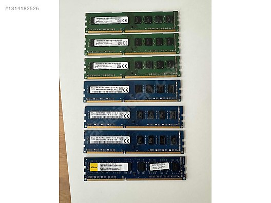 DDR3 8GB RAM 1600MHz PC3-12800 sahibinden.comda - 1314182526