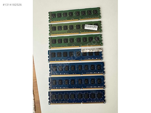 DDR3 8GB RAM (7 Adet) Toplam 56GB 1600MHz PC3-12800 on sahibinden