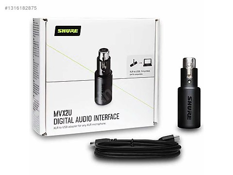 Shure MVX2U (XLR to USB Digital Interface with Headphone Jack