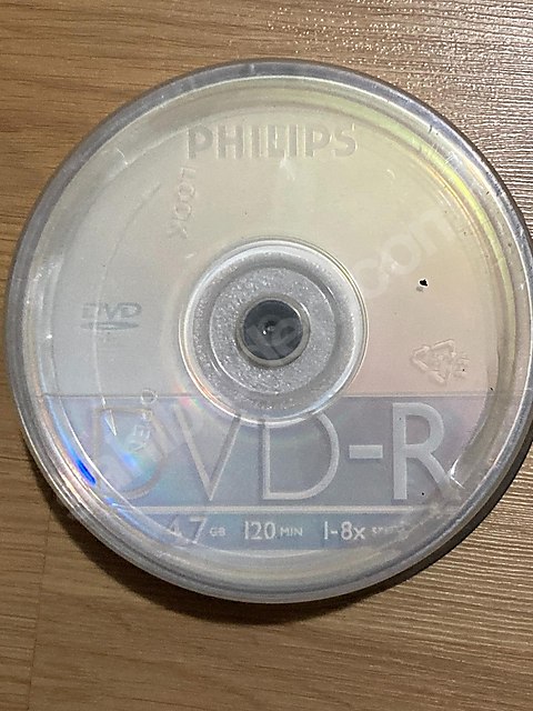 25 Adet Philips DVD-R 4.7GB 1-8X