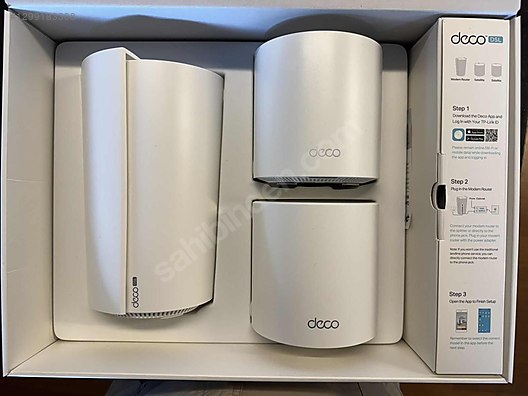 Deco 73 Router Deco X73-DSL AX5400 VDSL-FİBER Mesh Wi-Fi 6 Sistemi 3 Pack sahibinden ...