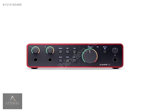 Focusrite Scarlett 2i2 Gen 4 Ses Kartı sahibinden.comda - 1314183489