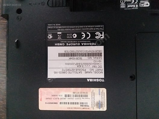 where are toshiba laptop serial numbers