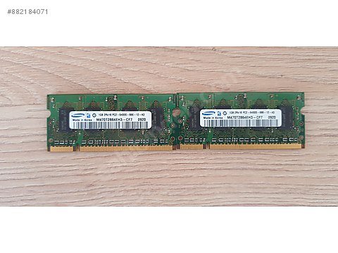 Samsung Ddr2 1gb 2rx16 Pc2 6400s 666 12 A3 Laptop Ram At Sahibinden Com