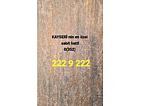 SABIT HAT NUMARA KAYSERIYE OZEL