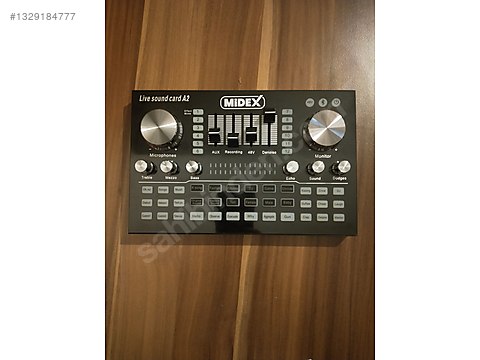 Midex A2 Live Sound Card / Yayıncı ve Podcast Ses Kartı+Kılavuzu