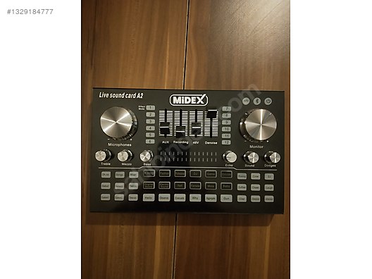 タレントカード mi24-sa29 Midex A2 Live Sound Card / Yayıncı ve Podcast Ses Kartı+Kılavuzu
