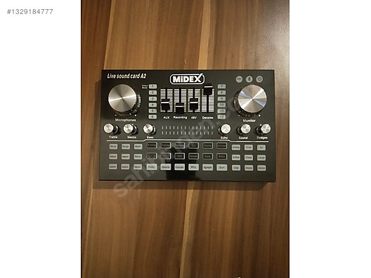 Midex A2 Live Sound Card / Yayıncı ve Podcast Ses Kartı+Kılavuzu