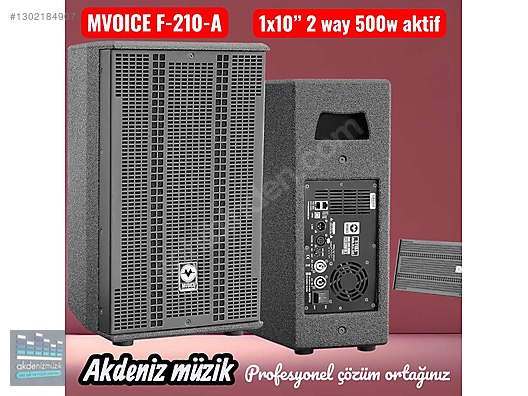MVOICE F-110A CLA64-DE12 500W 10'' AKTİF HOPARLÖR sahibinden.comda