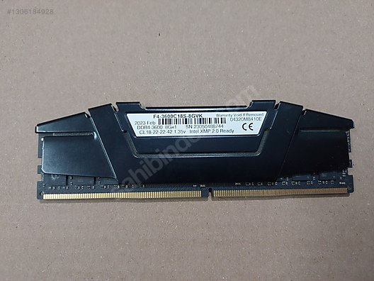 G.Skill Ripjaws V 8 GB 3600 MHz CL18 F4-3600C18S-8GVK DDR4 Ram