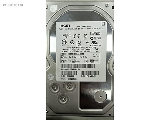 HGST 3 TB. 3.5