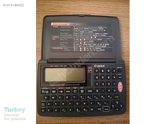 ²ページ Canon zx-3100 electronic organizer databank cep bilgisayarı