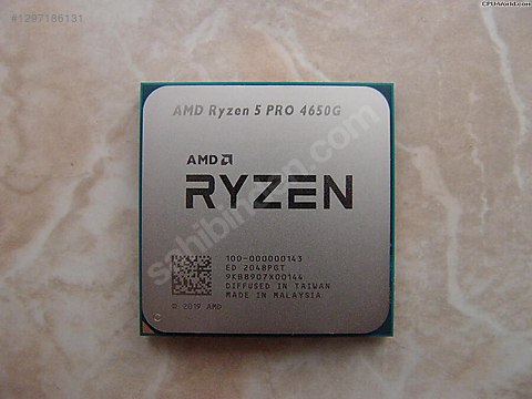 AMD Ryzen 5 PRO 4650G 6 Çekirdek AM4 APU işlemci sahibinden.comda