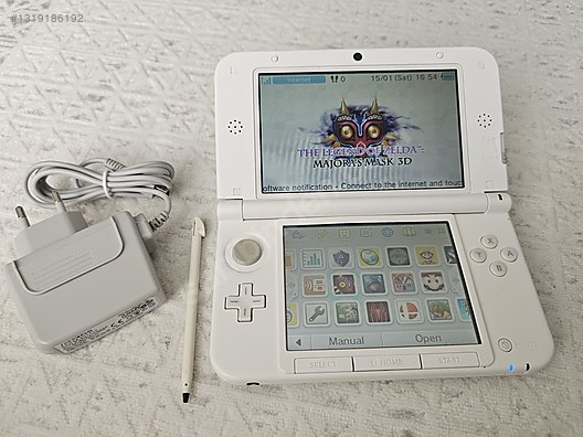 ３ds Nintendo 3DS XL, Beyaz, 64GB SD Kart ve CFW yüklü on sahibinden