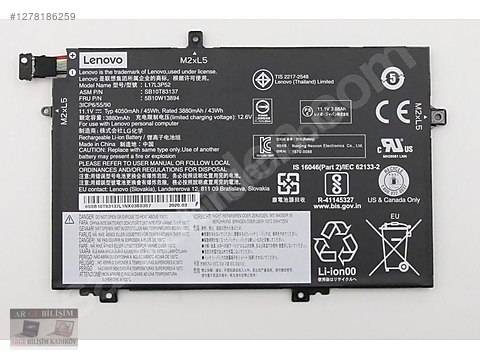 LENOVO THINKPAD L490 L590 L14 L15 İÇ PİL ORJİNAL BATARYA