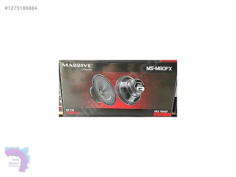 Hoparlör / Midrange / MASSİVE MS-M80FX 20 CM MİDRANGE 400 WATT