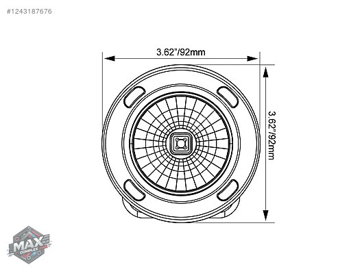 Görünüm / VisionX Off-Road 3.7" Optimus Yuvarlak 15º Işın Amber Halo ...