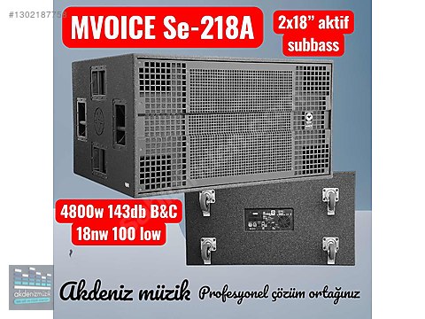 MiwaMasa　おまとめ MVOICE SE-218A NW 2X18 INÇ 4800 W AKTİF DOOBLE SUBB BASS