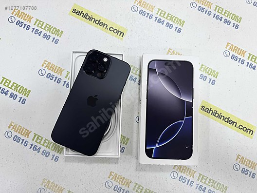 Resim Apple iPhone 16 Pro Max İkinci El TR | 256 GB | Siyah İkinci El 20 AY GARANTİLİ TERTEMİZ 16 PRO MAX 256 GB SİYAH FARUK TELEKOMDA