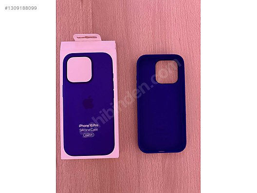 Orijinal iphone 16 Pro Silikon Magsafe Kılıf Laciverttaş on