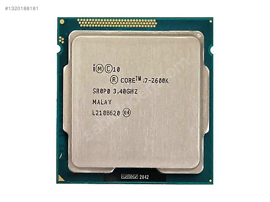 INTEL CORE I7 2600K 3.40GHz 8MB (VGA)1155p İşlemci sahibinden