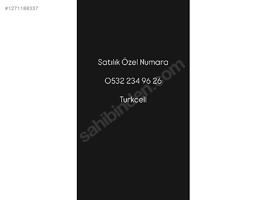 İkinci El ve Sıfır Alışveriş / Cep Telefonu & Aksesuar / Numara / Turkcell