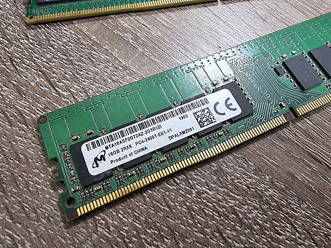 Micron 16gb DDR4 2400T EE1 Server ECC Ram Dell T40 3620 vb. on