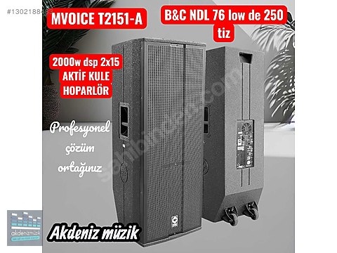 MVOICE T2151A NDL 76 2000W DSP 2X15 DOUBLE AKTİF KABİN sahibinden