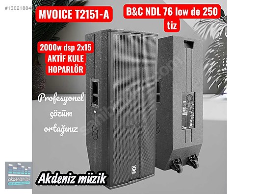 MVOICE T2151A NDL 76 2000W DSP 2X15 DOUBLE AKTİF KABİN sahibinden