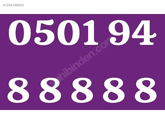 İkinci El ve Sıfır Alışveriş / Cep Telefonu & Aksesuar / Numara / Türk Telekom