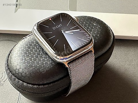 Apple Watch 7 45mm Çelik Kasa | Safir Cam | Ori. Çelik Kordon