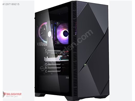 Zalman Z3 ICEBERG BLACK Siyah 2*12cm ARGB Fan Temperli Camlı Mid