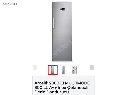 arcelik 2080 inox multimod derin dondurucu buzdolabi ozellikli derin dondurucu ilanlari sahibinden com da 898189418