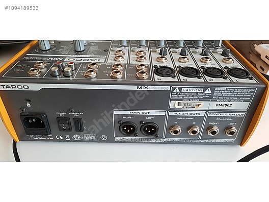 Tapco Mix 220FX 8 Channel Mixer Harika Ses ve Effekleri var at