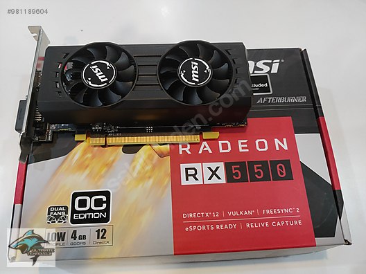 msi vga radeon rx 550 4gt lp oc rx550 4gb gddr5 128b dx12 msi ekran karti ilanlari sahibinden com da 981189604 msi vga radeon rx 550 4gt lp oc rx550 4gb gddr5 128b dx12 msi ekran karti ilanlari sahibinden com da 981189604