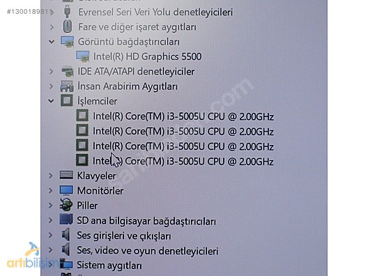 Lıfe Zed Air CX3 Anakart i3-5005U sahibinden.comda - 1300189811