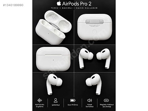 s*a様 Apple AirPods Pro 2 Apple AirPods Pro 2 Vodafonedan Alınma Temiz ve Sorunsuz