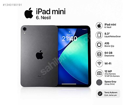 Apple iPad mini 6 64 GB Tablet - 1340190191