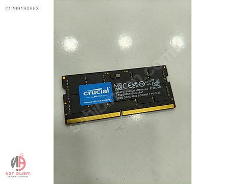 Crucial 32gb Ddr5-4800 Mhz Sodimm Ram sahibinden.comda - 1299190963