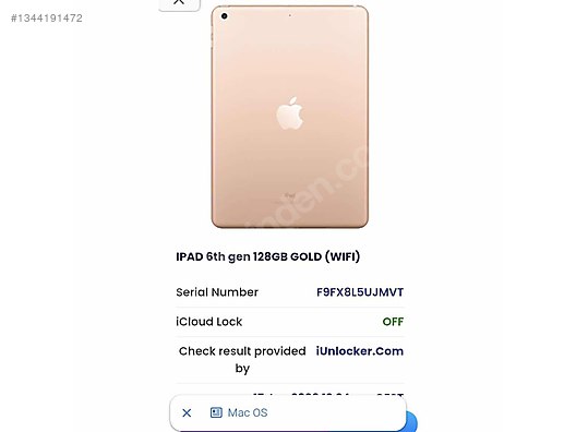 Apple iPad 6 128 GB Tablet - 1344191472