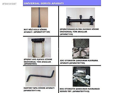 Otomobil Arazi Araci Bakim Onarim Urunleri Ozf0011 Amortisor Cektirme Degistirme Sokme Aparati Universal Sahibinden Comda 794191987