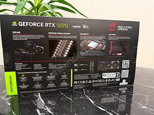 ASUS RTX 5070 ROG STRİX OC Edition SIFIR TR GARANTİ sahibinden