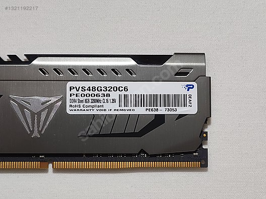 Patriot Viper Steel 8 GB 3200MHz DDR4 Ram on sahibinden.com